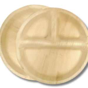 10 Inch Areca Palm Leaf Round 3CP Plate