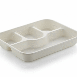 Bagasse 4CP Meal Tray