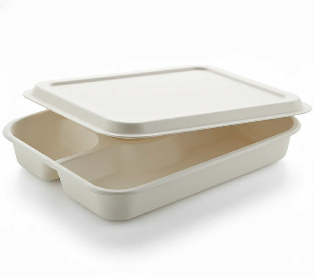 Bagasse 4CP Meal Tray Lid