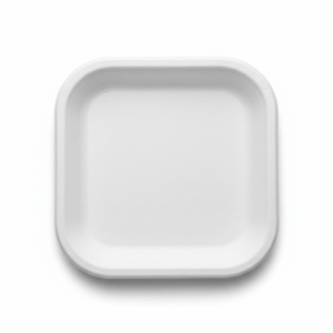 7 Inch Bagasse Square Plate