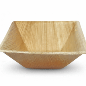 6.5 Inch Areca Palm Leaf Pyramid Bowl